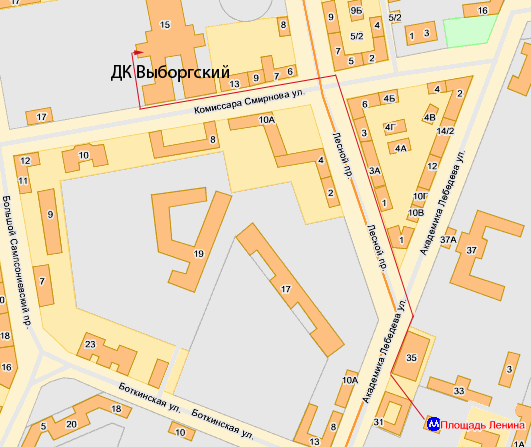 Дк выборгский как добраться от метро
